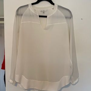 CAbi Long Sleeve V-Neck Blouse